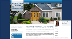 Desktop Screenshot of cortlanddental.com